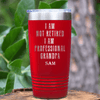 Red Retirement Tumbler With Professional Grandma For Life Design