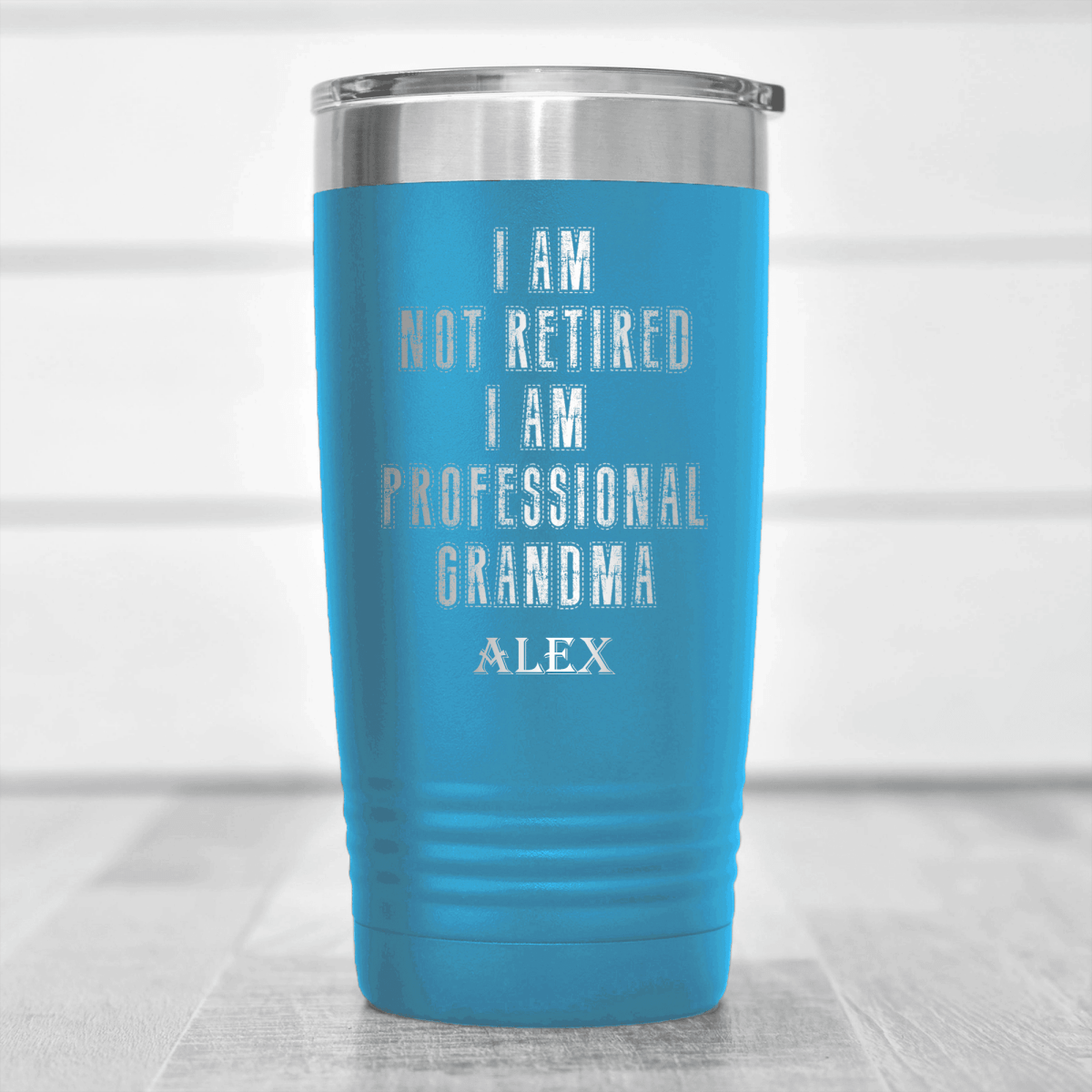Light Blue Retirement Tumbler With Professional Grandpa For Life Design