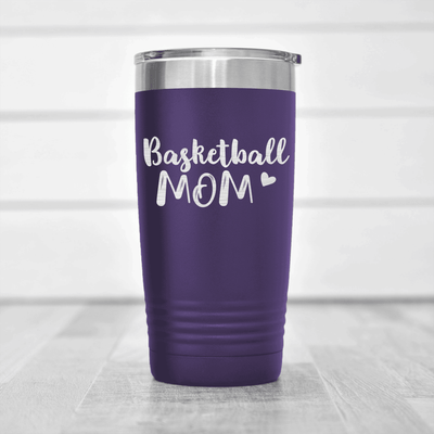 Purple basketball tumbler Proud Courtside Mother