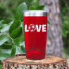 Red soccer tumbler Pure Passion For The Pitch