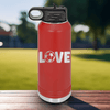 Red Soccer Water Bottle With Pure Passion For The Pitch Design