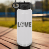 White Soccer Water Bottle With Pure Passion For The Pitch Design