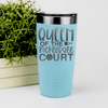 Teal pickelball tumbler Queen Of The Pickleball Court
