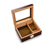 Personalized Humidor - Glass Top - Mahogany -  - JDS