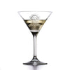 Crystal Etched Martini Glass