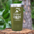 Military Green Retirement Tumbler With Retired Athlete Design