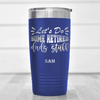 Blue Retirement Tumbler With Retired Dads Unite Design