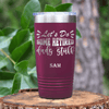 Maroon Retirement Tumbler With Retired Dads Unite Design