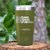Military Green Retirement Tumbler With Retired From Stupidity Design