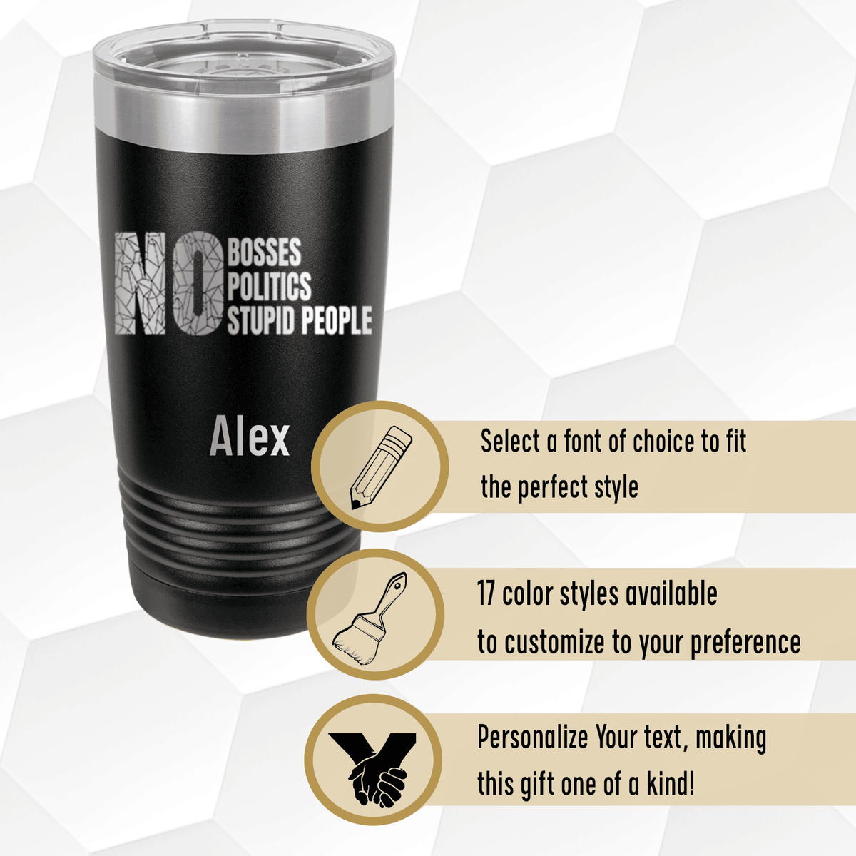 Unique Personalized Retired From Stupidity Tumbler Customized Retirement Tumblers Gifts for Men by Groovy Guy