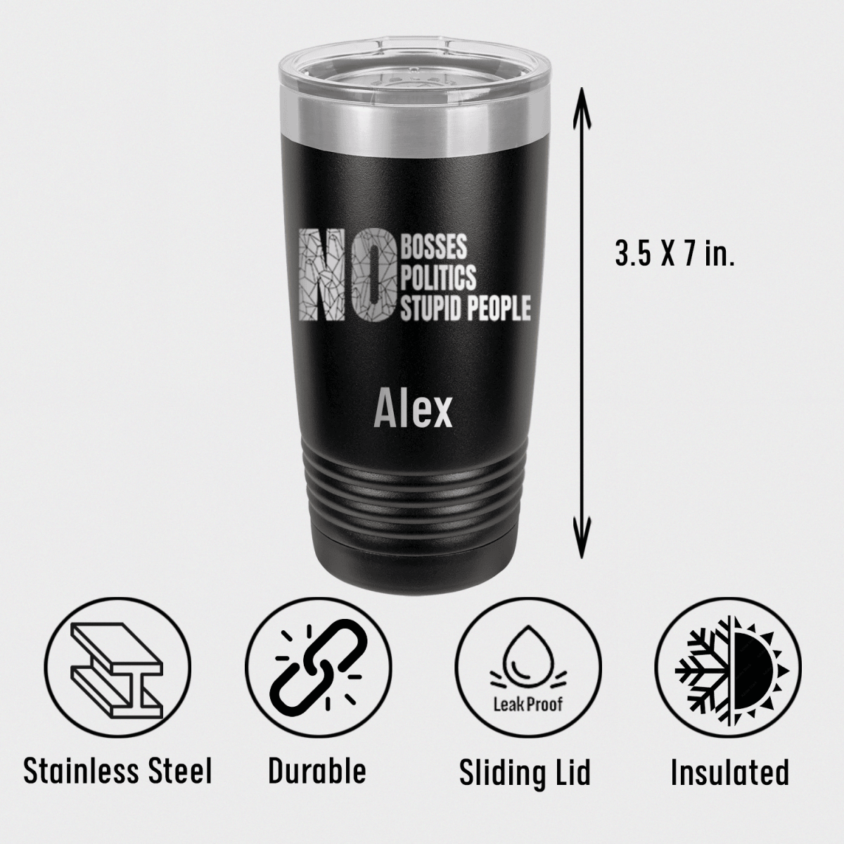 Unique Personalized Retired From Stupidity Tumbler Customized Retirement Tumblers Gifts for Men by Groovy Guy