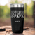 Black Retirement Tumbler With Retired Papa On Duty Design