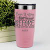 Salmon Retirement Tumbler With Retired Since Hired Design