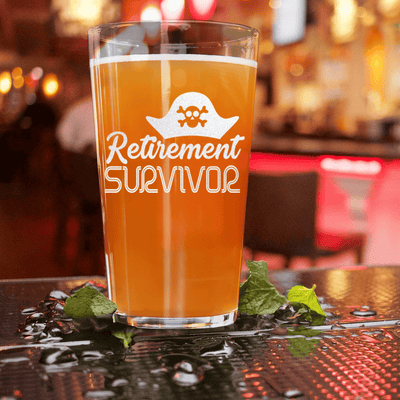 Retirement Survivor Pint Glass