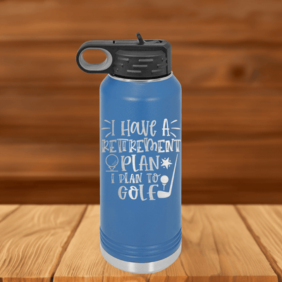 Retiring To The Course 32 oz Water Bottle