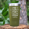 Military Green Retirement Tumbler With Retiring To The Course Design