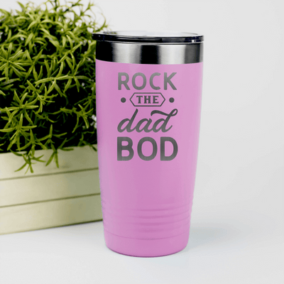 Pink fathers day tumbler Rock The Dad Bod