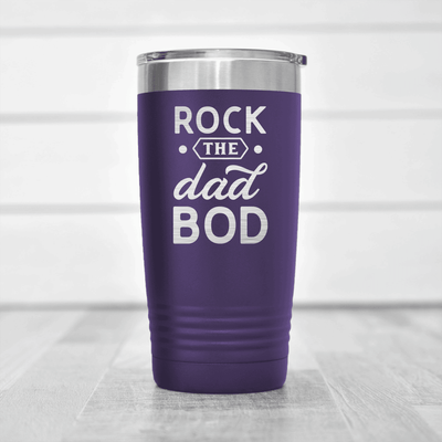 Purple fathers day tumbler Rock The Dad Bod
