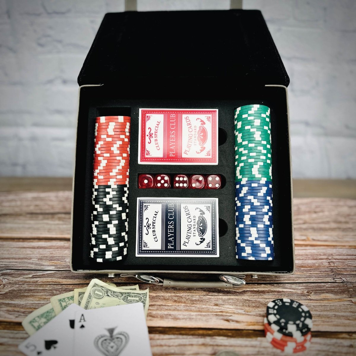 Unique Personalized Sure Win Poker Pro Set Customized Gift Set Gifts for Men by Groovy Guy