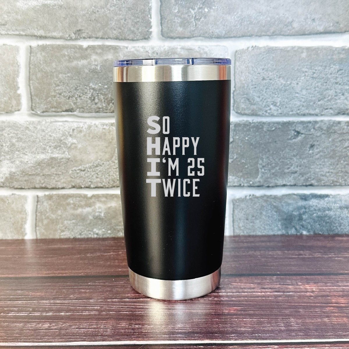 Unique Personalized Fun At Fifty Tumbler Customized Gifts for Men by Groovy Guy