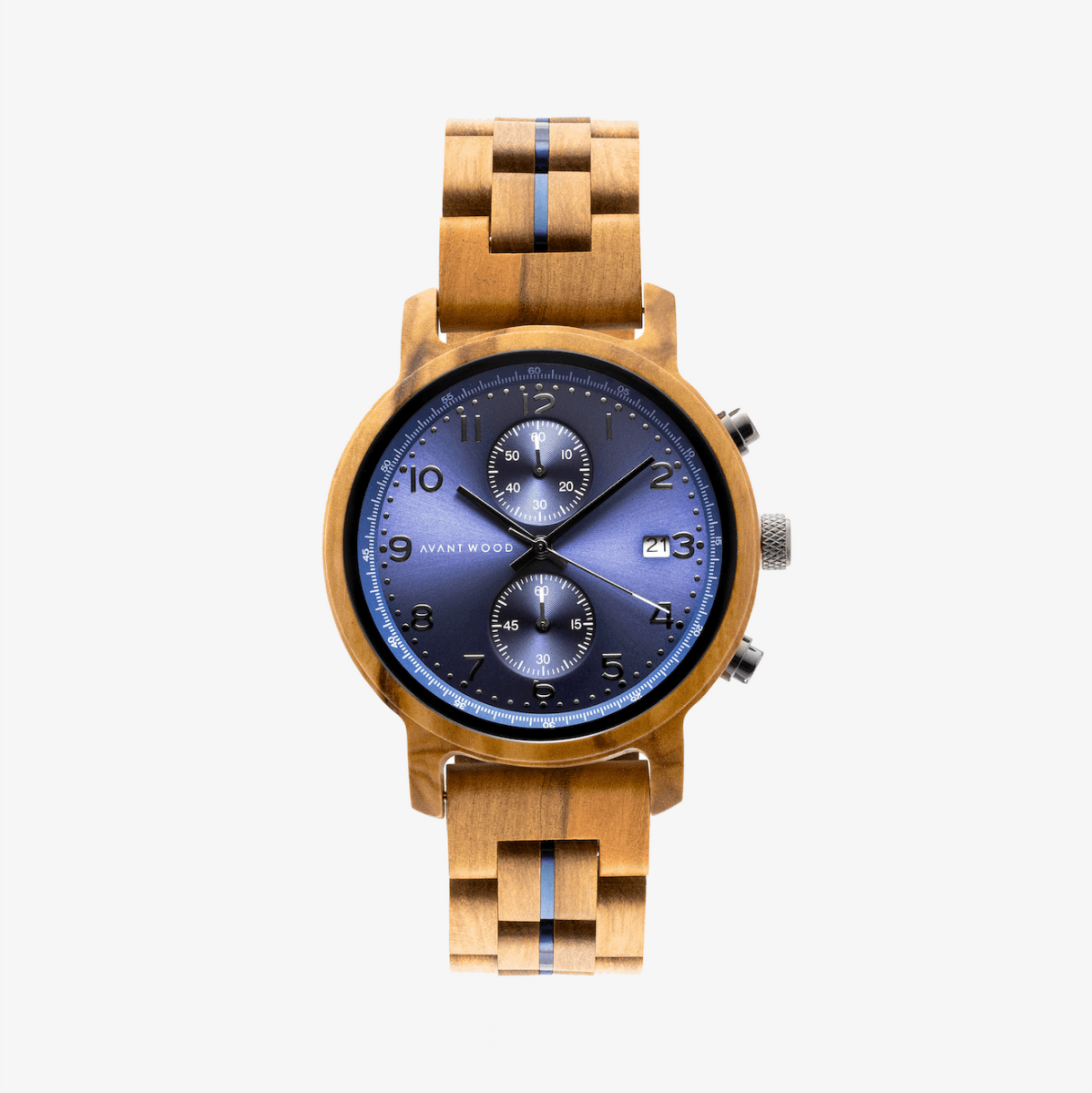 Unique Personalized Royal Blue Voyager Customized Watches Gifts for Men by Groovy Guy