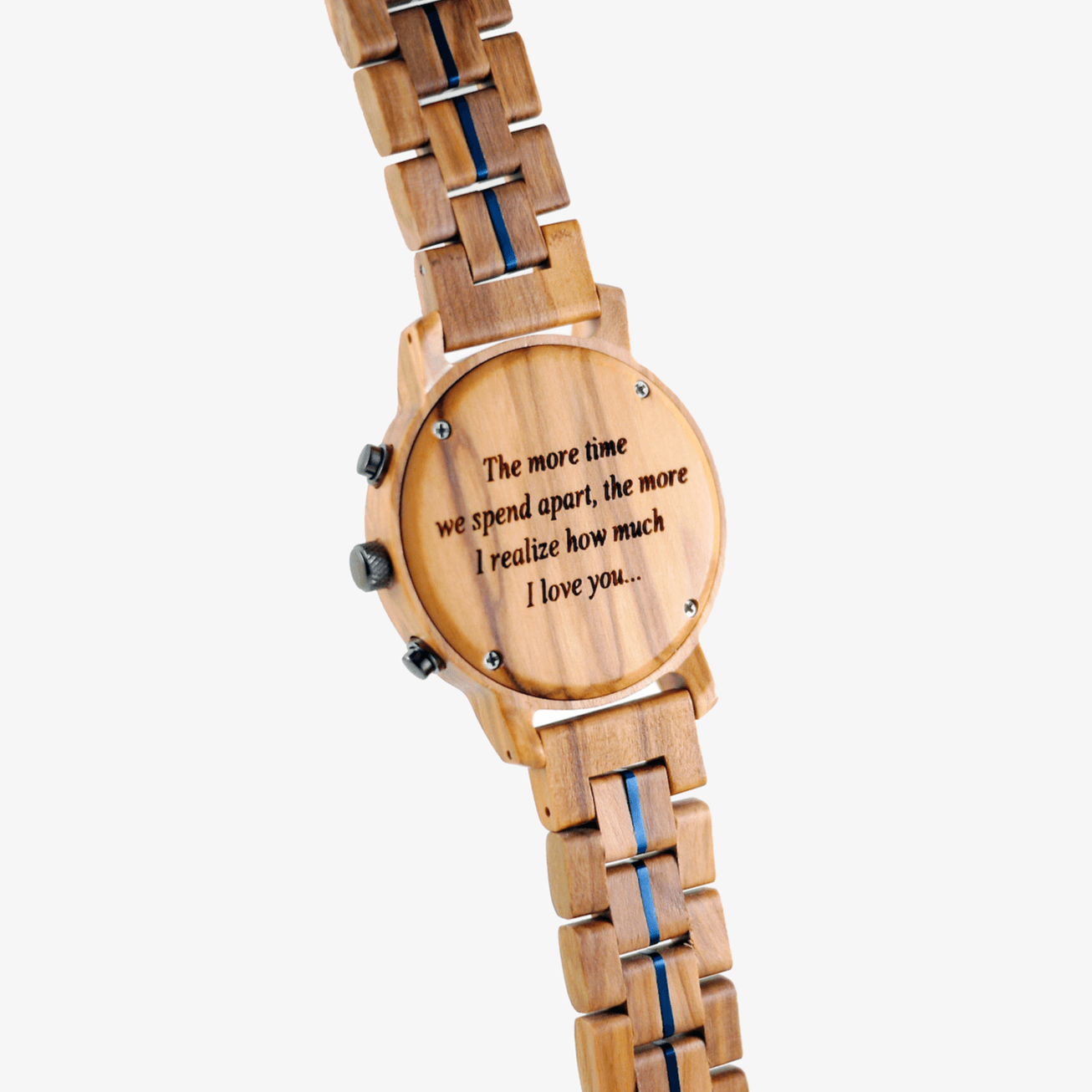 Unique Personalized Royal Blue Voyager Customized Watches Gifts for Men by Groovy Guy