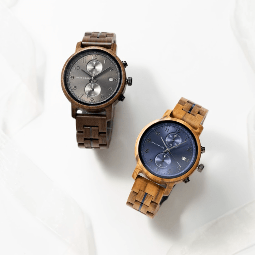 Unique Personalized Royal Blue Voyager Customized Watches Gifts for Men by Groovy Guy