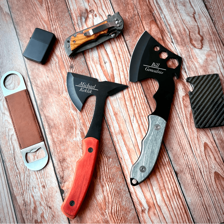 Unique Personalized Axe - Celent Engraved Hatchet Customized Gifts for Men by Groovy Guy