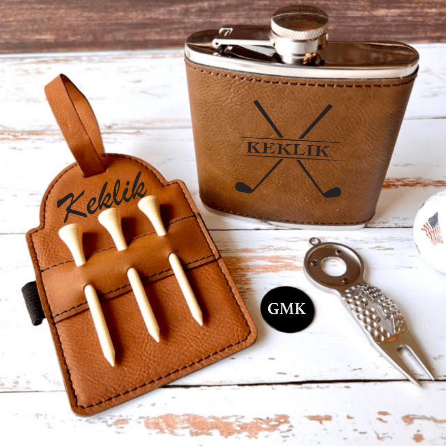Unique Personalized On Course Essentials Set Customized Golf Gifts for Men by Groovy Guy