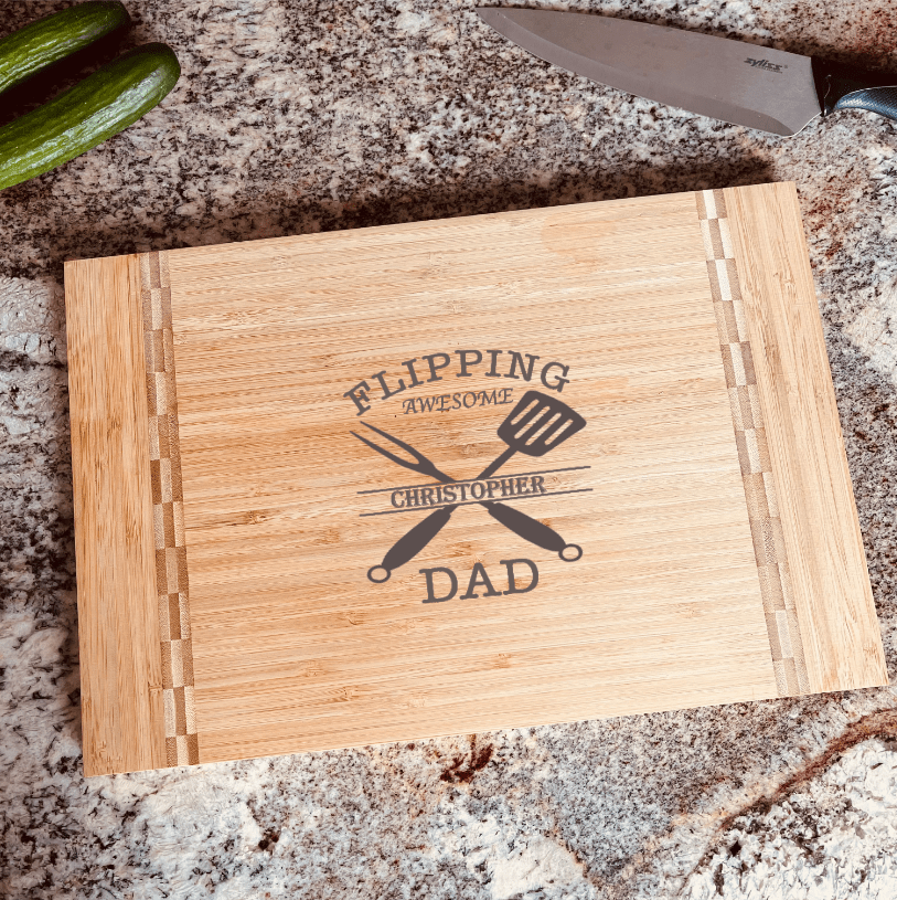 Unique Personalized Customized Dad Cutting Board Customized Fathers Day Gifts for Men by Groovy Guy