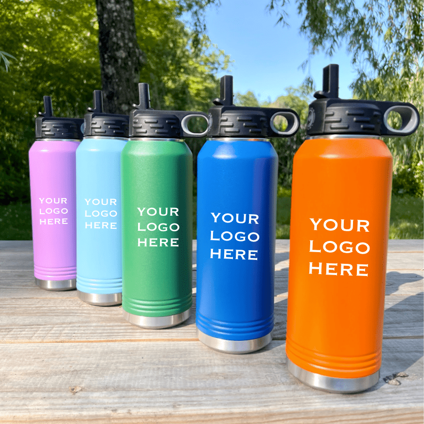Unique Personalized Logo Quench Water Bottle Customized Water Bottle Gifts for Men by Groovy Guy