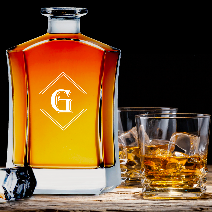 Personalized Initial Decanter