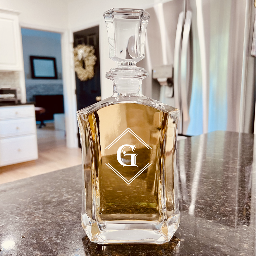 Personalized Initial Decanter