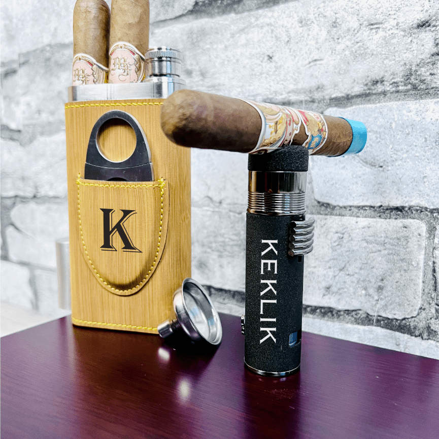 Unique Personalized Personalized Puff and Sip Cigar Gift Box Customized Cigar Gift Set Gifts for Men by Groovy Guy
