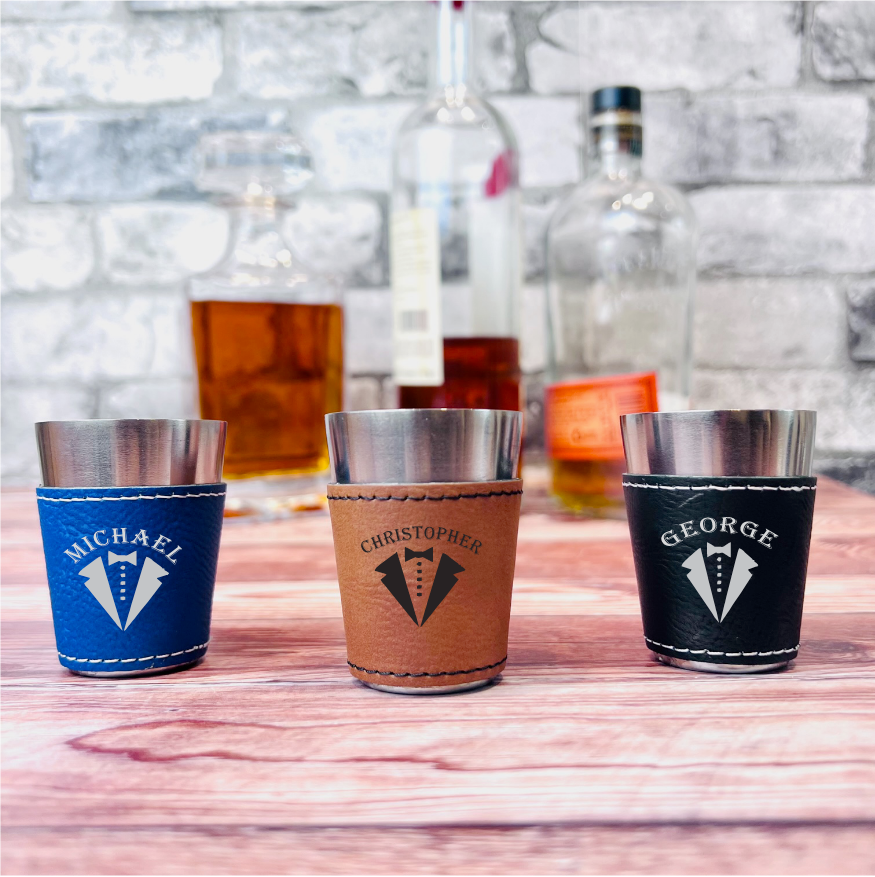 Classic Double Personalized Shot Glass - Home Wet Bar