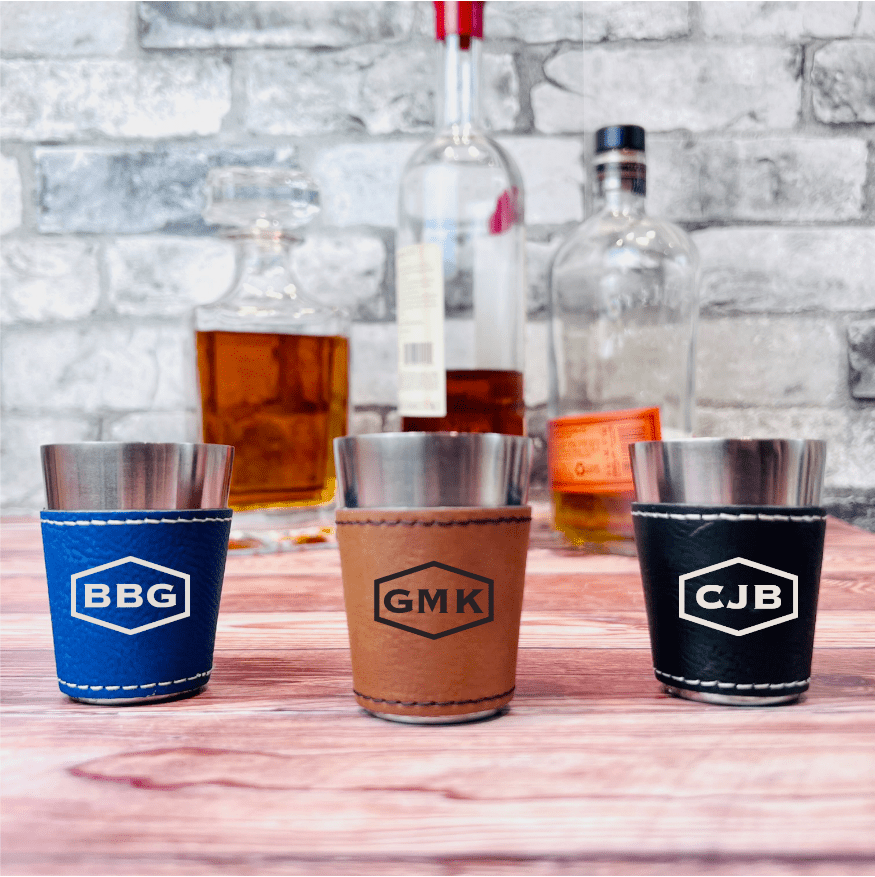 Unique Personalized Custom Shot Glass Customized Shot Glasses Gifts for Men by Groovy Guy