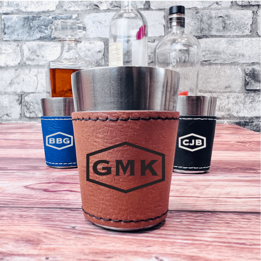 Unique Personalized Custom Shot Glass Customized Shot Glasses Gifts for Men by Groovy Guy