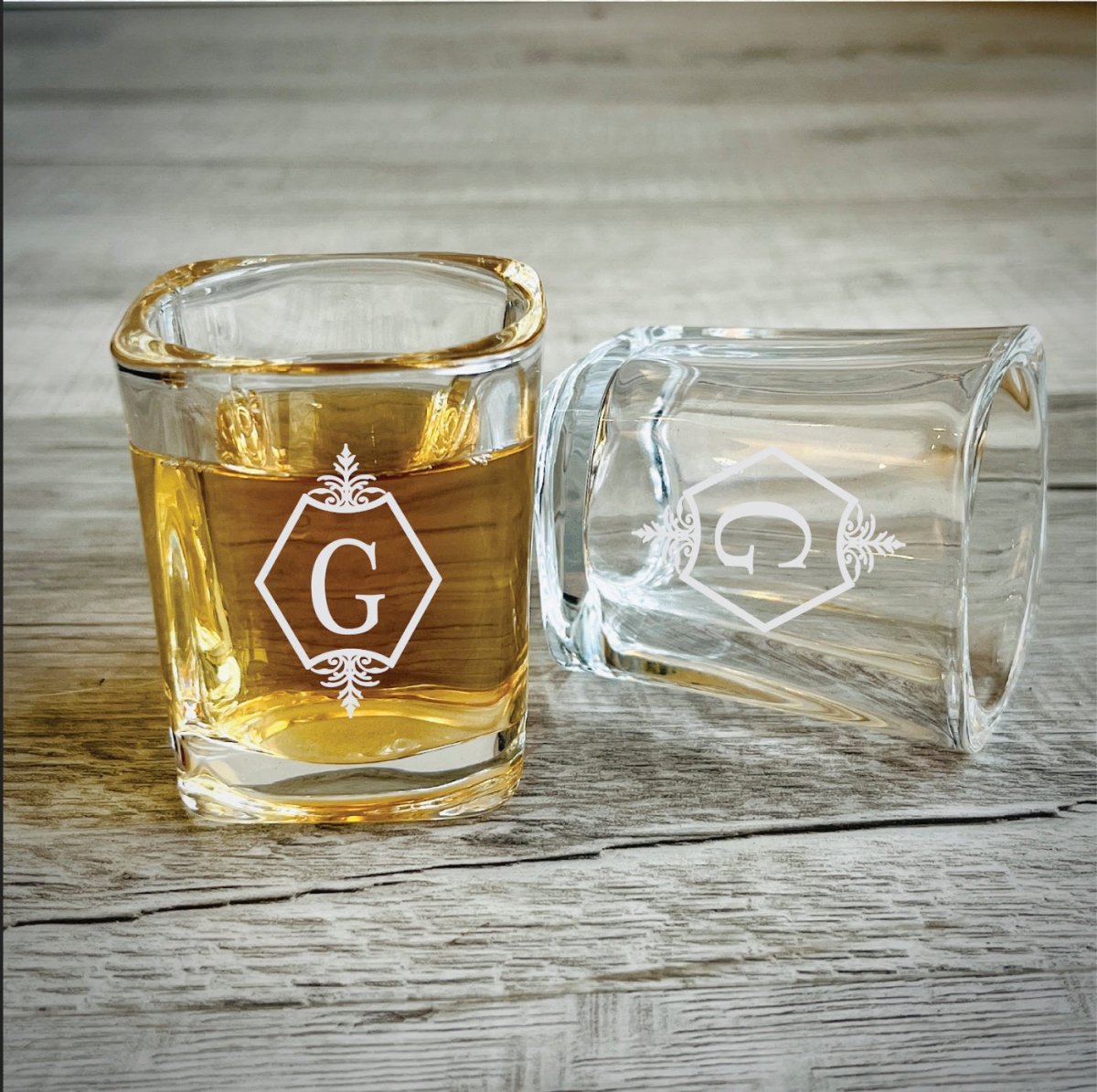 Unique Personalized Shot Glass Set Customized Gift Set Gifts for Men by Groovy Guy