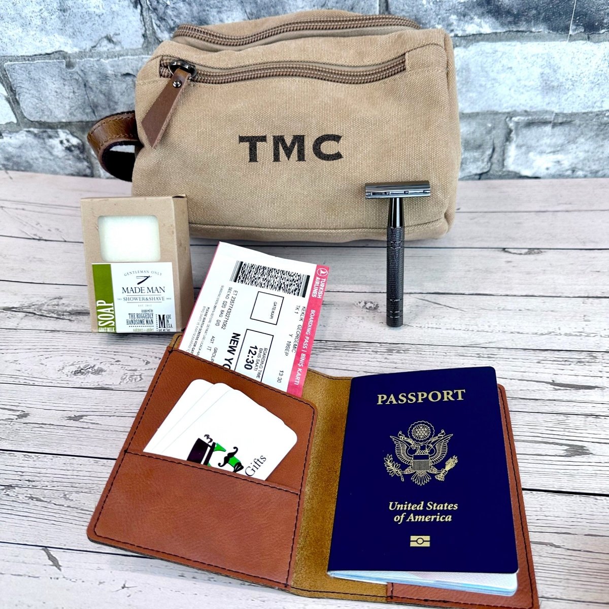 Unique Personalized First Class Set Customized Gifts for Men by Groovy Guy