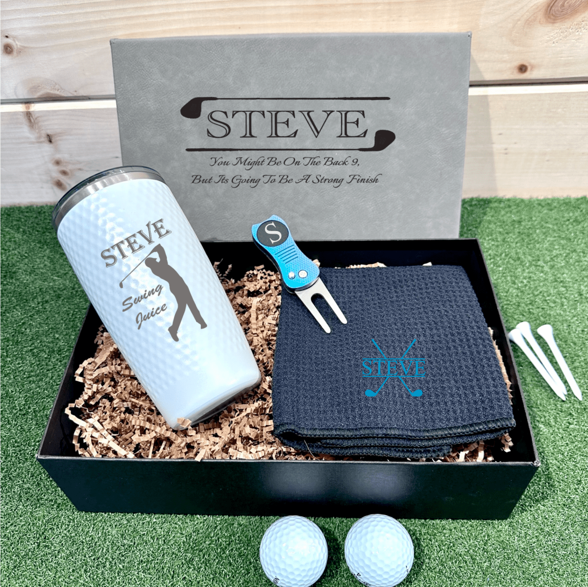 Unique Personalized Retirement Golf Gift Set Customized Golf Gifts for Men by Groovy Guy