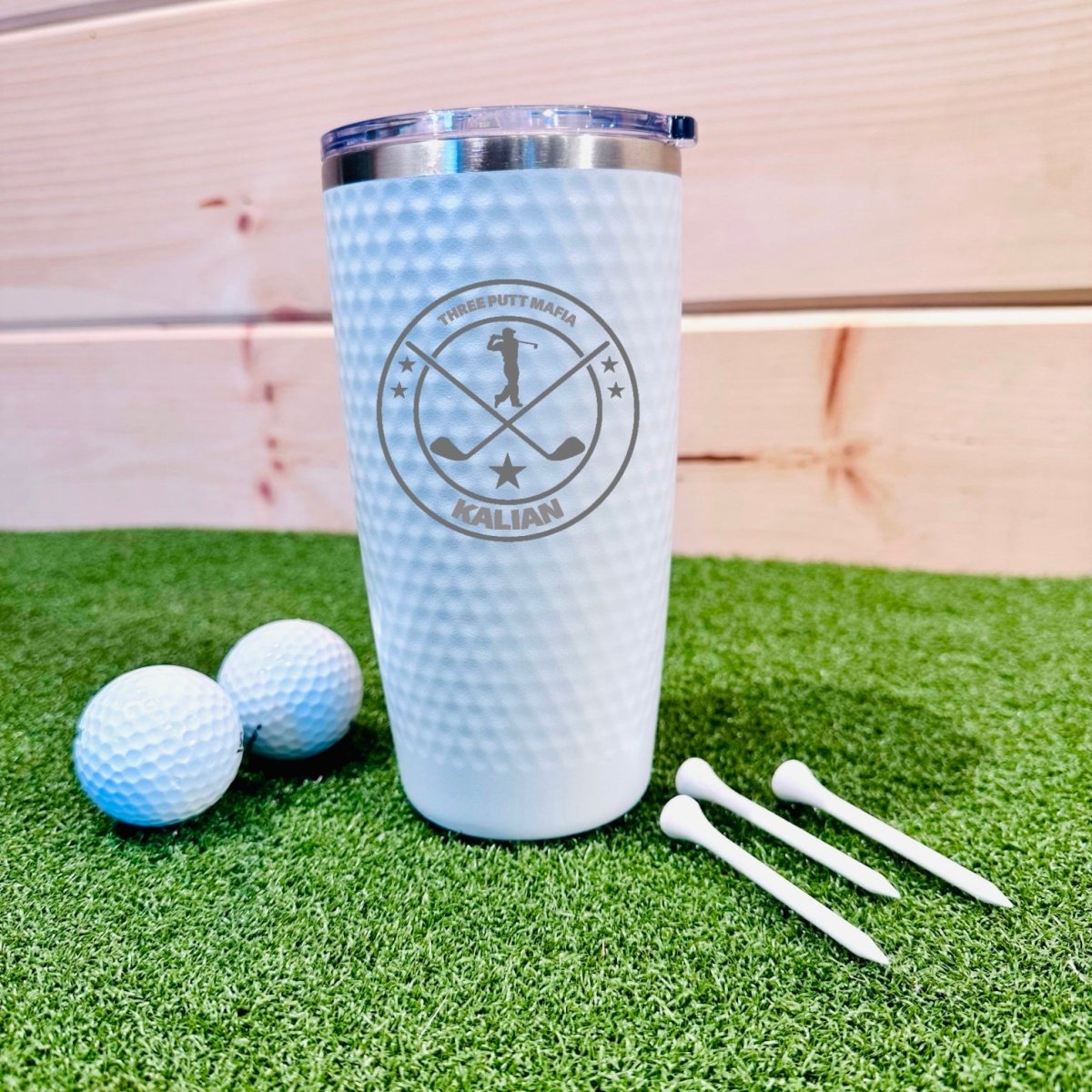 Unique Personalized Putt And Sip Customized Golf Gifts for Men by Groovy Guy