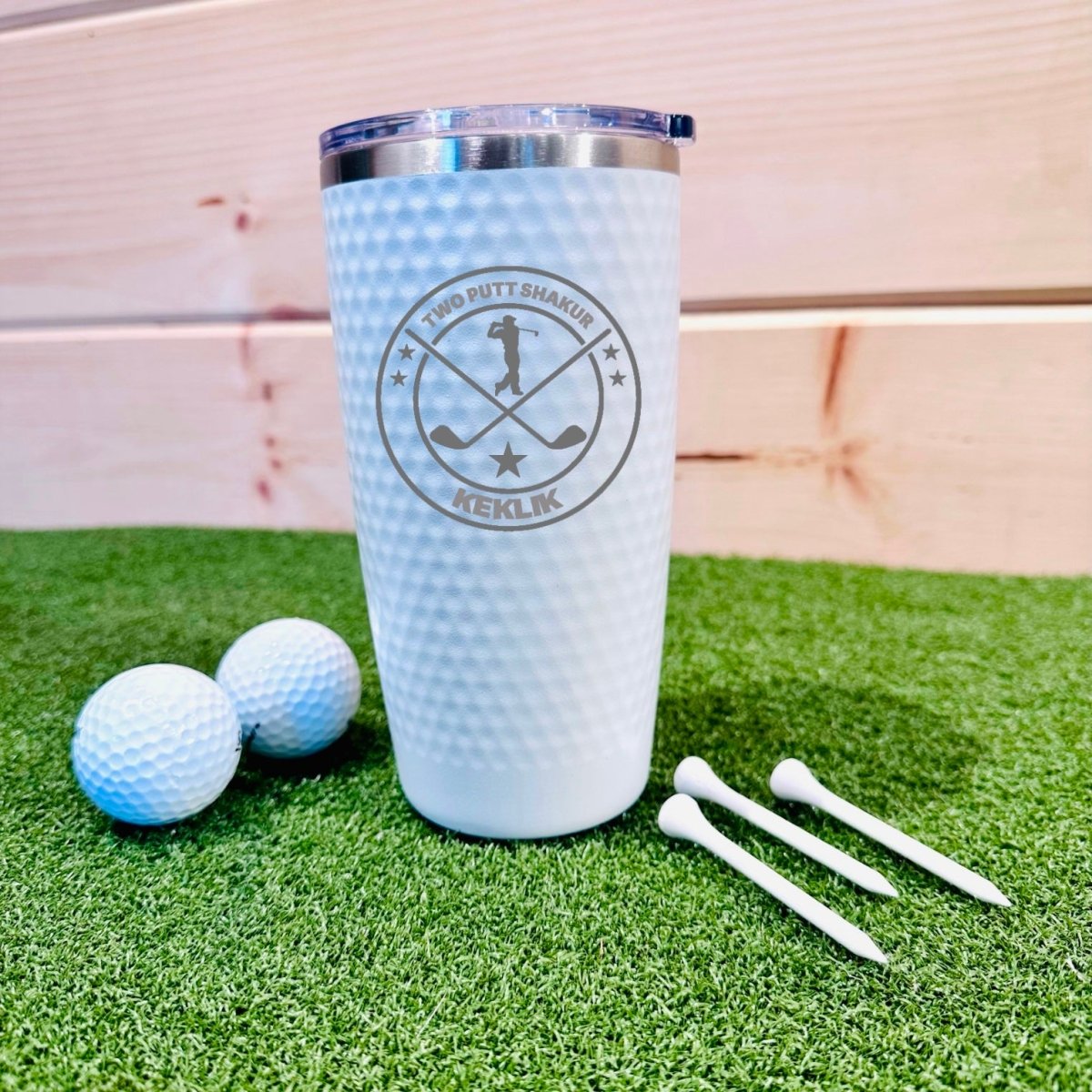 Unique Personalized Putt And Sip Customized Golf Gifts for Men by Groovy Guy