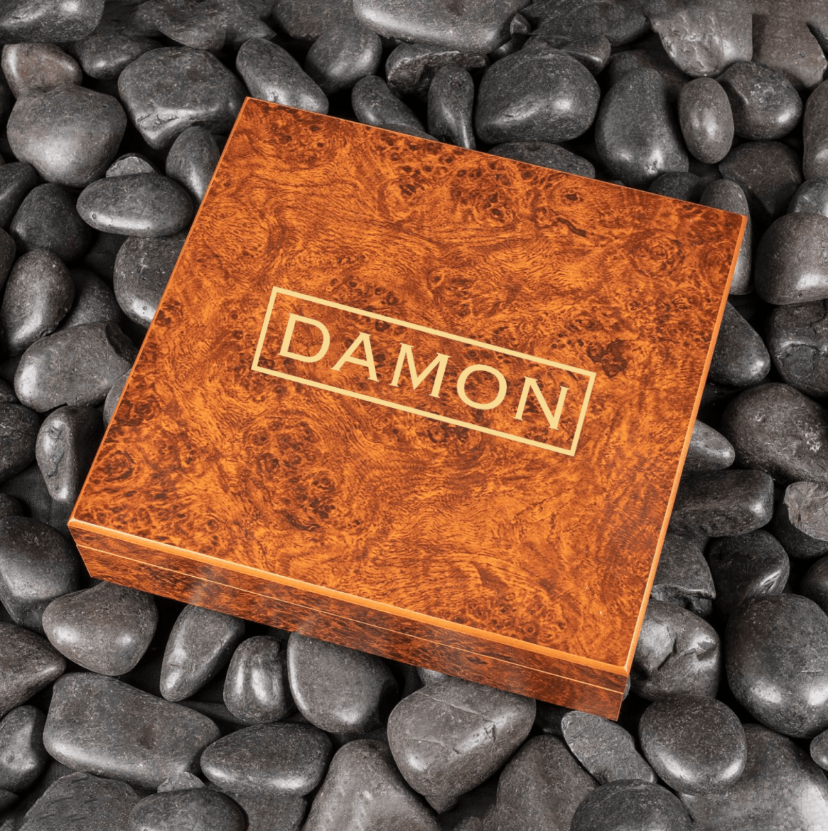 Personalized Anniversary Men's Gift Set with custom humidor, stainless steel flask, tactical pen, leather wallet, and knife