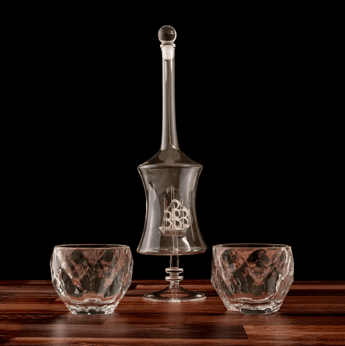 Unique Personalized The Skyline Decanter Set Customized Decanter Gifts for Men by Groovy Guy