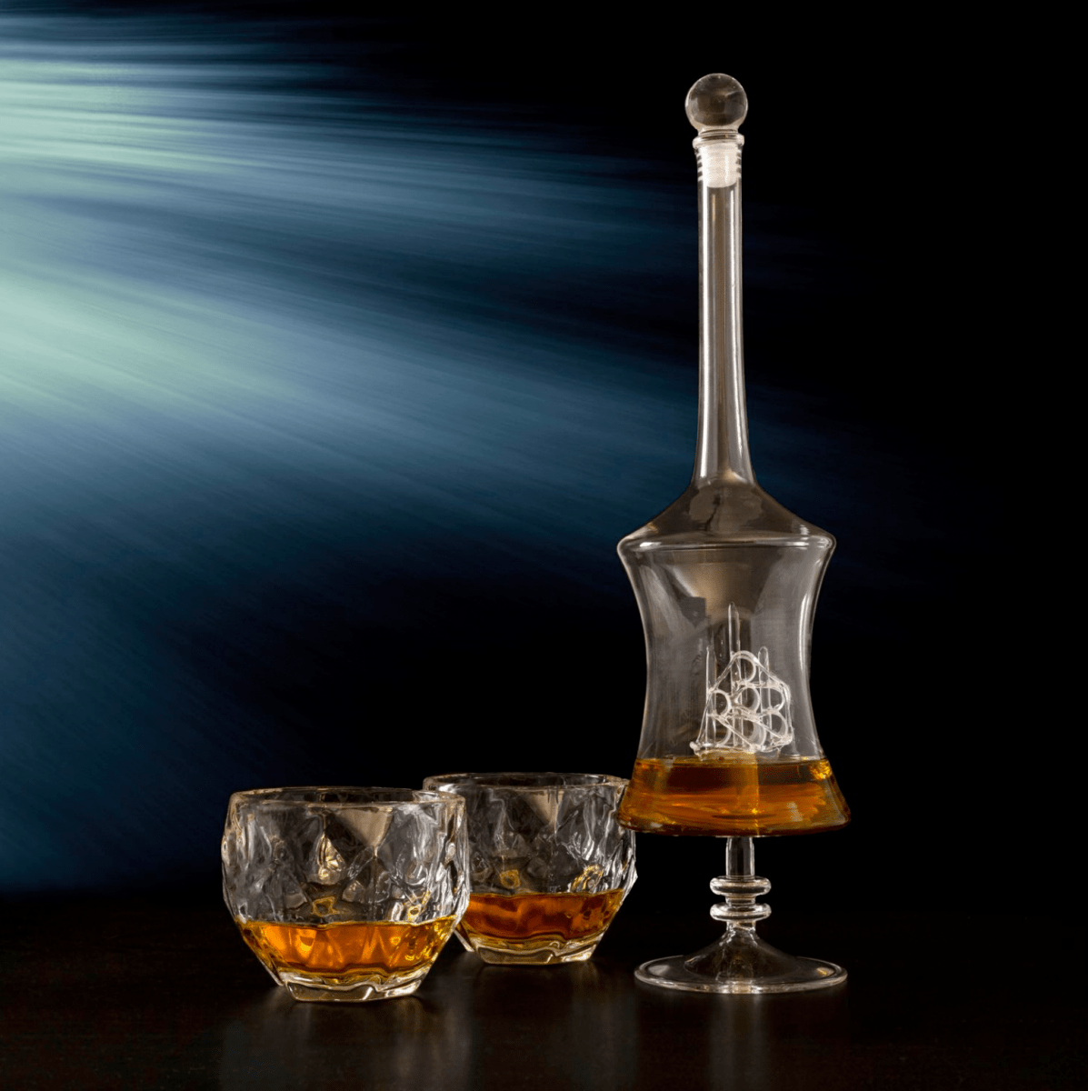 Unique Personalized The Skyline Decanter Set Customized Decanter Gifts for Men by Groovy Guy