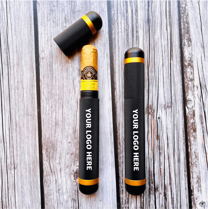Unique Personalized Custom Stogie Stasher Customized Cigar Case Gifts for Men by Groovy Guy