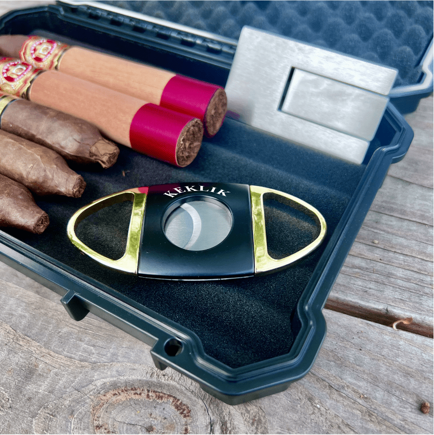 Unique Personalized Humidor To Go Cigar Set Customized Cigar Gift Set Gifts for Men by Groovy Guy