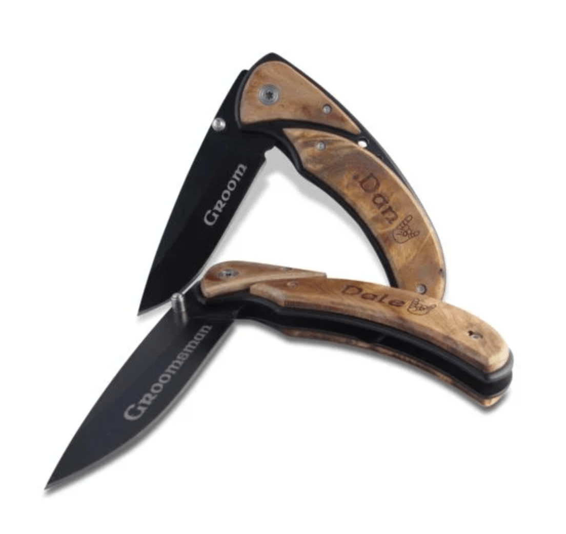 Unique Personalized Sentimental Custom Engraved Pocket Knife Customized Knife Gifts for Men by Groovy Guy