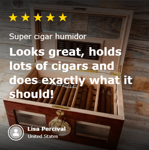 Unique Personalized Luxury Cigar Humidor Customized Humidor Gifts for Men by Groovy Guy