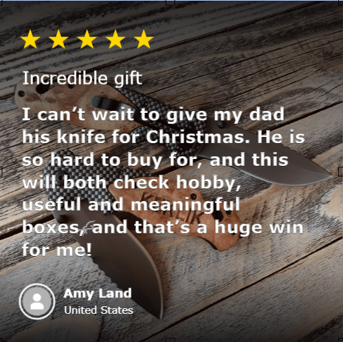 Unique Personalized Engraved Carbon Fiber Pocket Knife Customized Knife Gifts for Men by Groovy Guy